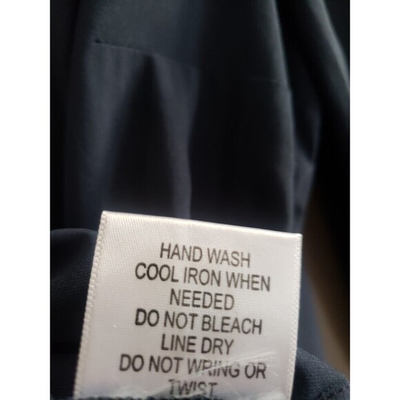 Modcloth Blouse Women's Medium Navy Blue Chiffon Beaded Collar Sheer Top NWT - Picture 11 of 12